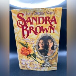 BEST KEPT SECRETS,
MIRROR IMAGE,
SLOW HEAT IN HEAVEN hardcover by Sandra Brown